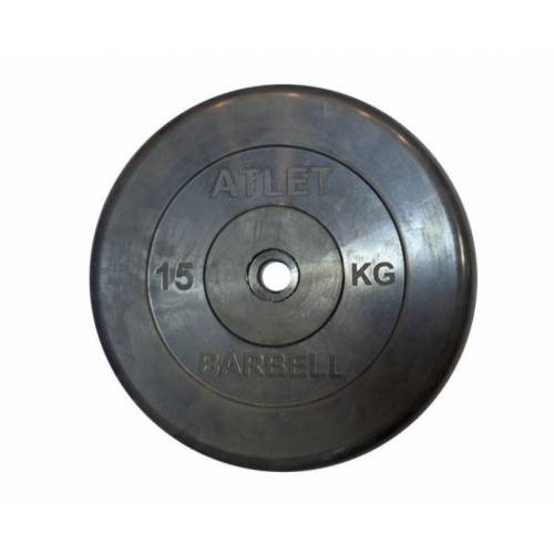 Диск обрезиненный MB Barbell MB-AtletB31-15