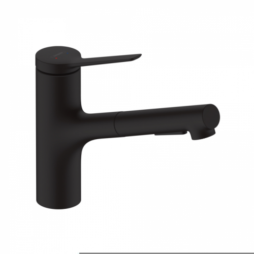 Смеситель для кухни Hansgrohe Zesis M33 74800670 матовый черный