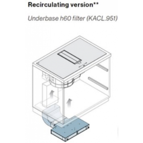 Корпус + фильтр уголь-цеолитовый для режима рециркуляции Falmec KACL.951