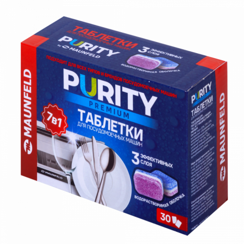 Таблетки для посудомоечных машин Maunfeld Purity Premium ECO all in 1 MDT30PE