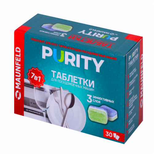 Таблетки для посудомоечных машин Maunfeld Purity all in 1 MDT30ST