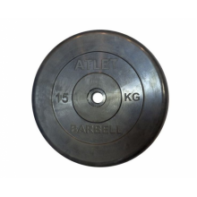 Диск обрезиненный MB Barbell Atlet 15 кг 26 мм Atlet MB-AtletB26-15