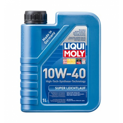 Масло моторное LIQUI MOLY Super Leichtlauf 10w40 (1л) ПолуСинтетика 1928