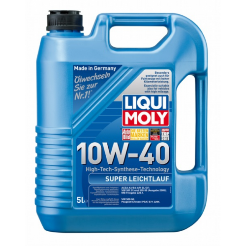 Масло моторное LIQUI MOLY Super Leichtlauf 10w40 (5л) ПолуСинтетика 1929