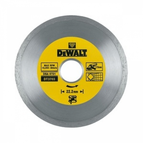 Диск алмазный DeWalt ф115х22.2х1.6мм DT 3703