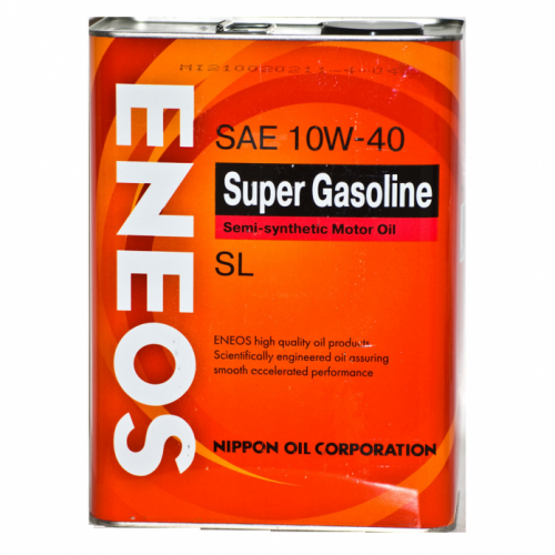 Масло моторное ENEOS Super Gasoline SL 10w40 4л