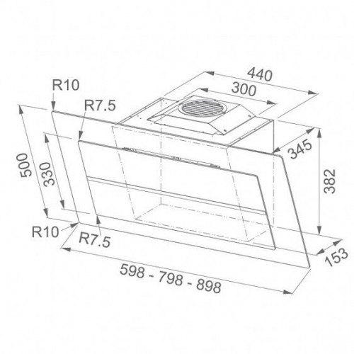 Вытяжка FRANKE 110.0338.358 FRANKE FMPL 906 WH B + угольный фильтр