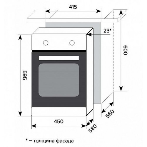 Духовой шкаф LEX EDM 4570 IX