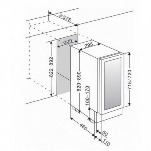 Винный шкаф CLIMADIFF AV18CDZ