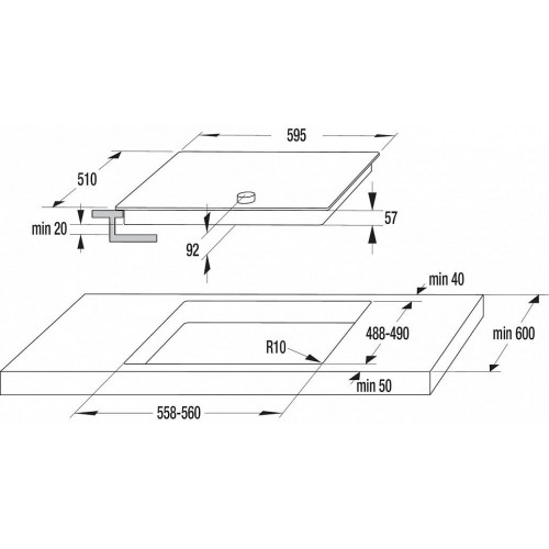 Электрическая поверхность GORENJE Infinity IC6INB черный