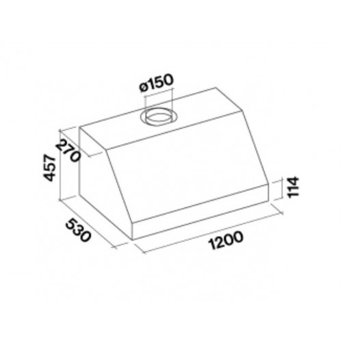 Вытяжка FALMEC ZEUS PRO 120 inox (950) пристенная CZUN20.E0P2#ZZZI410F