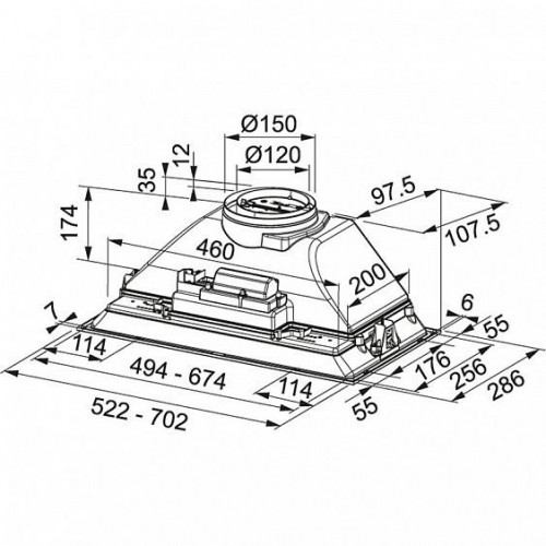 Вытяжка FRANKE FBI 705 XS HCS