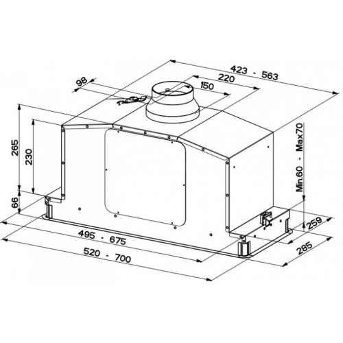 Вытяжка FABER 110.0456.216 FABER IN-LIGHT EV8P WH MATT A52