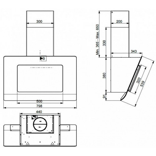 Вытяжка FABER 110.0324.928  INFINITY ACT WH A80