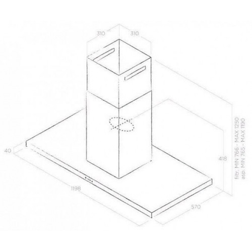 Вытяжка ELICA THIN ISLAND IX/A/120