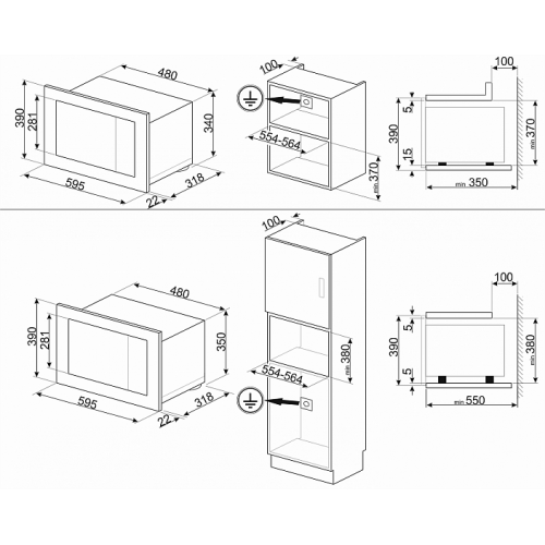 Микроволновая печь SMEG FMI320X2