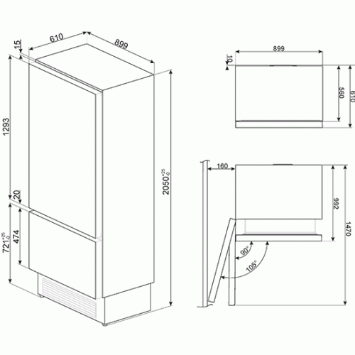 Холодильник SMEG RI96LSI