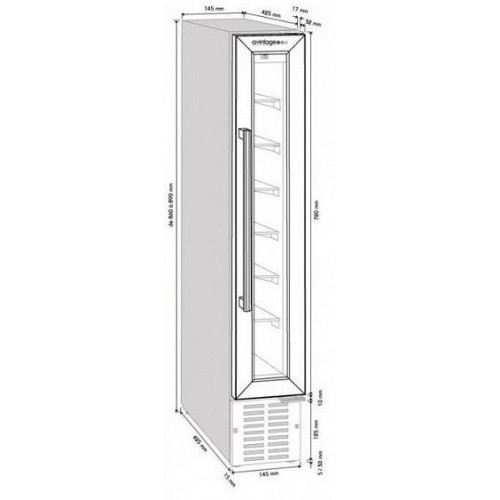 Винный шкаф CLIMADIFF AV7XK