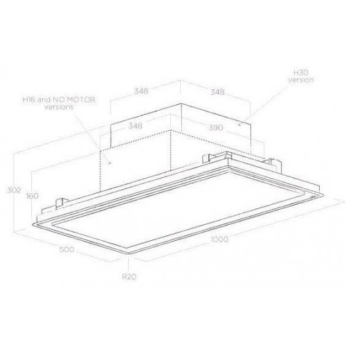 Вытяжка ELICA ILLUSION H30 WH/A/100