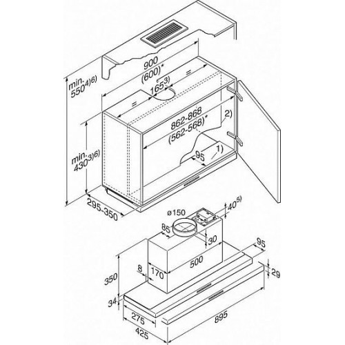 Вытяжка MIELE DA3496 EDST сталь