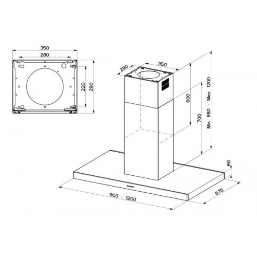 Вытяжка Faber STILO ISOLA/SP EV8 X A90 (под заказ)