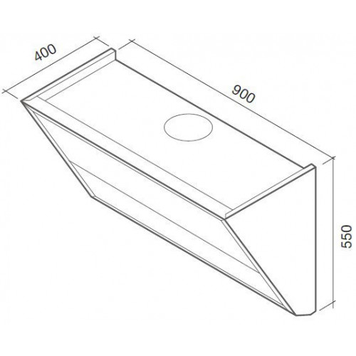 Вытяжка FALMEC gleam parete 800 90 wh