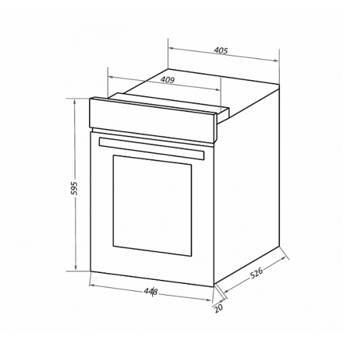 Электрический духовой шкаф MAUNFELD EOEC516W