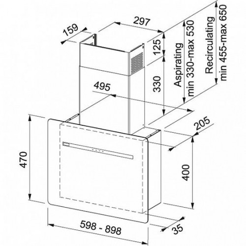 Вытяжка FRANKE FSFL 605 WH белое стекло