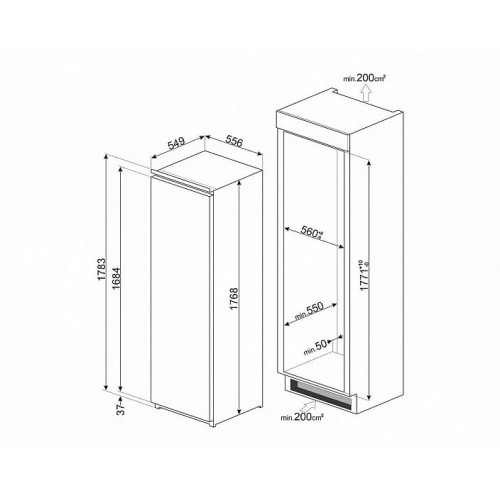 ХОЛОДИЛЬНИК SMEG S8L174D3E