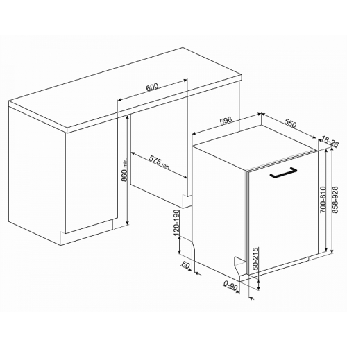 Посудомоечная машина SMEG STL66337L