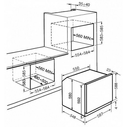 Духовой шкаф SMEG SF 6922 NPZE 1