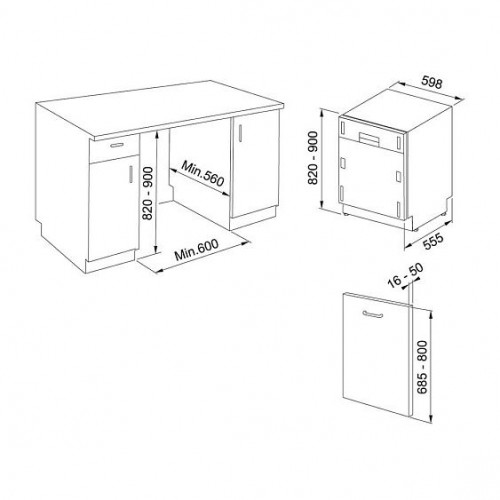 Посудомоечная машина FRANKE FDW 614 D10P DOS C (117.0611.674)