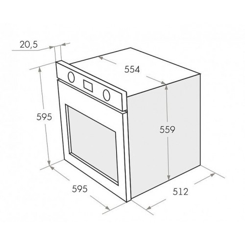 Встраиваемый электрический духовой шкаф MAUNFELD EOEH 5811W