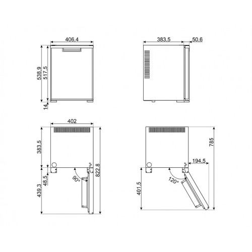 Минибар Smeg MTE40