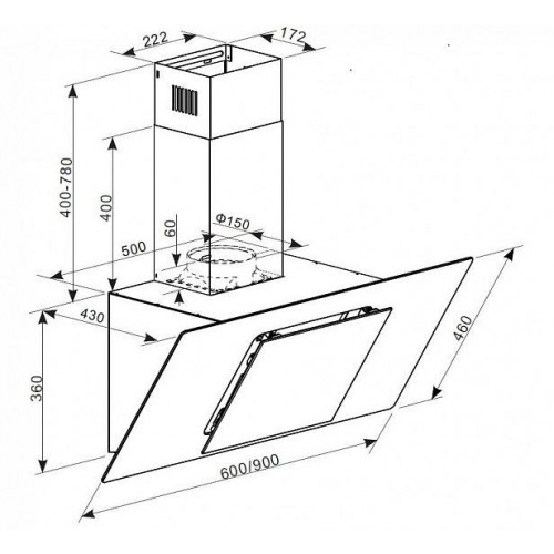 Вытяжка ZIGMUND & SHTAIN K 134.6 W