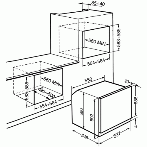 Духовой шкаф SMEG SF6922PPZE1