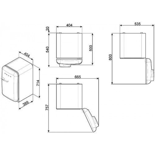 Холодильник SMEG FAB5LUJ2