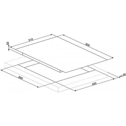 Поверхность SMEG SIM693DW