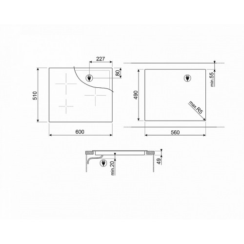 Варочная поверхность SMEG SI2M7643DW