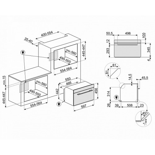 Микроволновая печь SMEG SF4101MS1