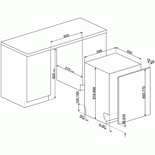 Посудомоечная машина SMEG STE8239L