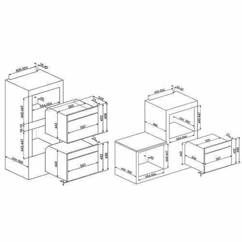 Электрический духовой шкаф SMEG SF4603VCNR1