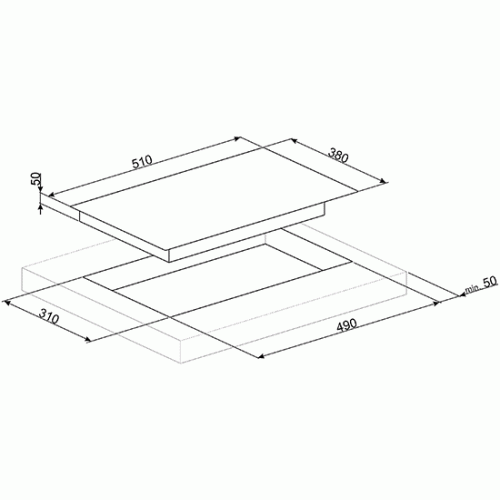 Индукционная варочная панель Smeg SIM631WLDR