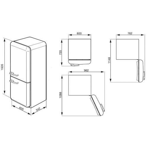 Холодильник SMEG FAB32LWH5