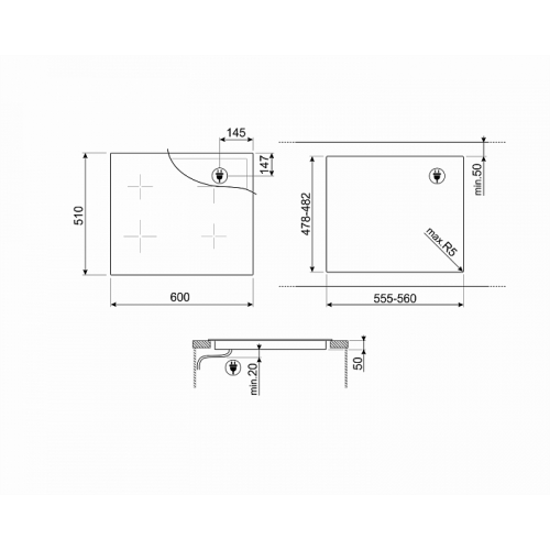 Варочная поверхность SMEG SI4642B