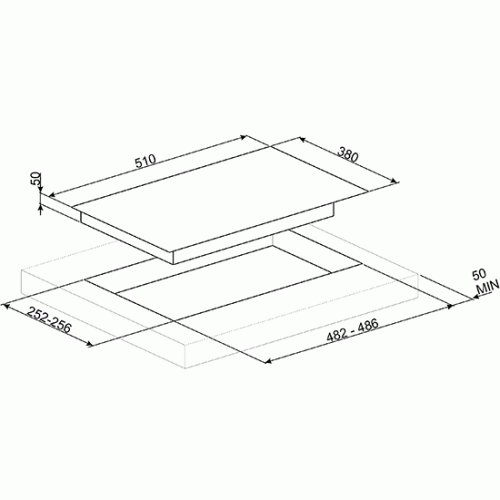 Газовая варочная панель Smeg PV632CNX