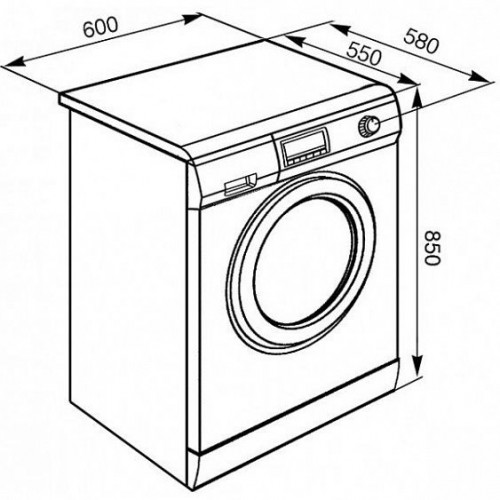 Стиральная машина полноразмерная SMEG wmf147x