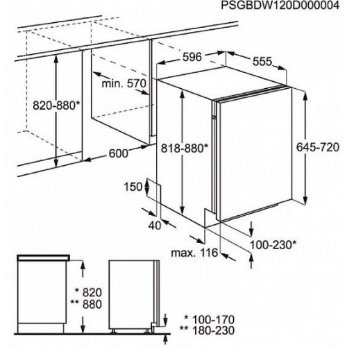 Встраиваемая посудомоечная машина ZANUSSI zdt92600fa