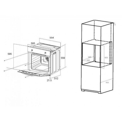 Электрический духовой шкаф Maunfeld EOEC.586PB