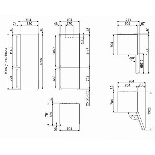 Холодильник SMEG FA8005RAO